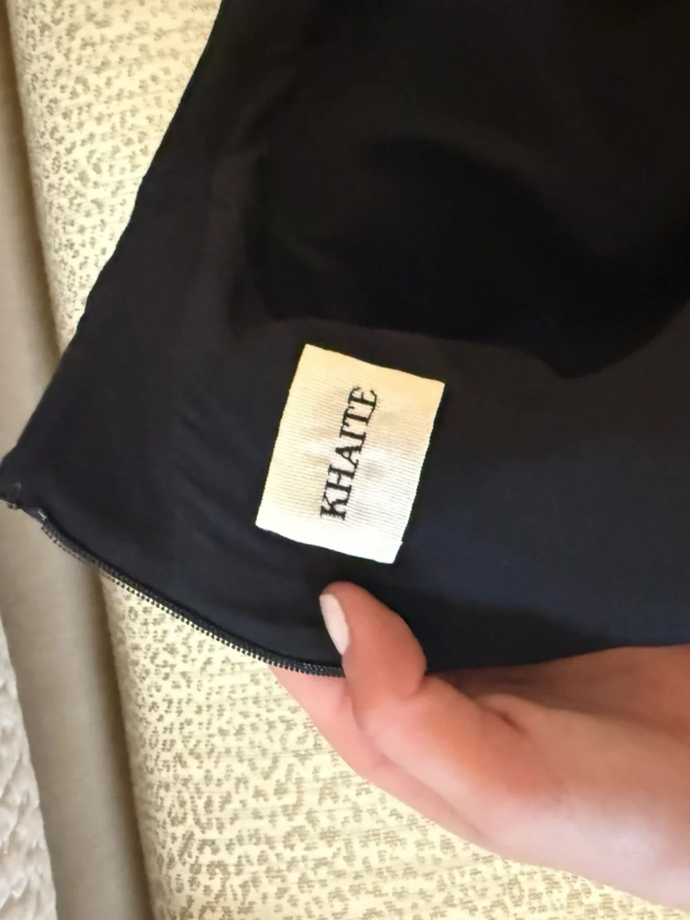 KHAITE Tristan one-shoulder draped cady top - Picture 7 of 8